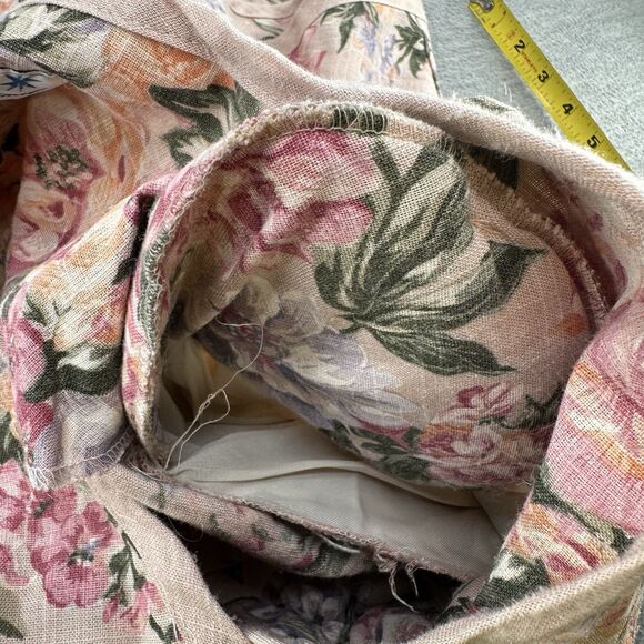 LORAC ORIGINAL - Vintage Floral Peplum Puff Sleeve Blazer Size 16 1/2  A44 - Picture 11 of 11